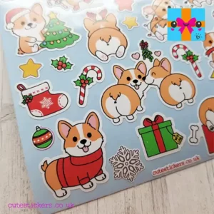 Chistmas Corgi Planner stickers