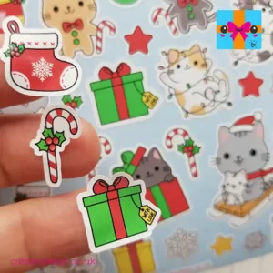 Chistmas kitten planner stickers