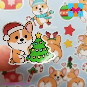 Cute Kawaii Corgi planner stickers