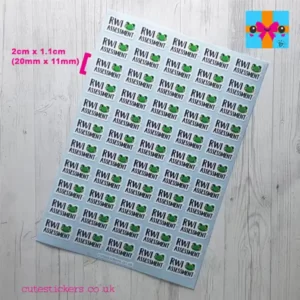 RWI Assessment Sticker