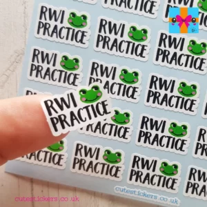 RWI Practice Teacher Planner Stickers