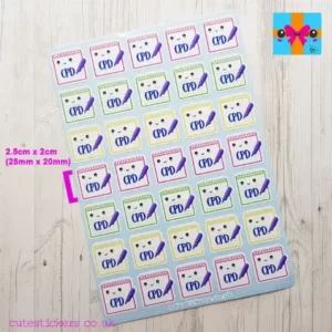 cpd school planner stickers