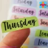 weekday planner stickers