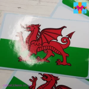 Baner Cymru welsh flag sticker