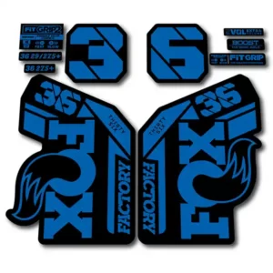 Fox 36 Grip2 Fork Stickers 2021 2022 Blue