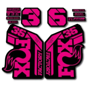 Fox 36 Grip2 Fork Stickers 2021 2022 Fluorescent Pink