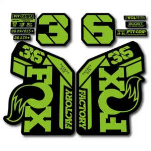 green Fox 36 Grip2 Fork Stickers 2021 2022