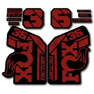red Fox 36 Grip2 Fork Stickers 2021 2022
