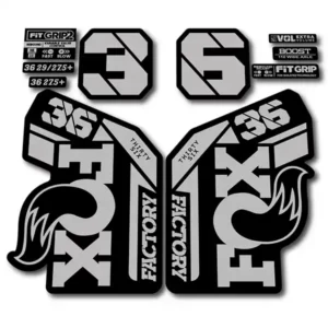 silver Fox 36 Grip2 Fork Stickers 2021 2022