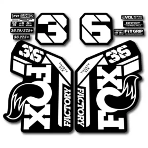 white Fox 36 Grip2 Fork Stickers 2021 2022