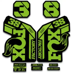 Fox 38 Grip2 Fork Stickers 2021 2022 green