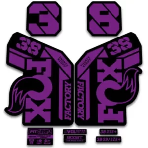 Fox 38 Grip2 Fork Stickers 2021 2022 hope purple
