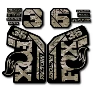 camo Fox 36 Grip2 Fork Stickers 2021 2022
