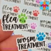 flea worm planner sticker dog cat