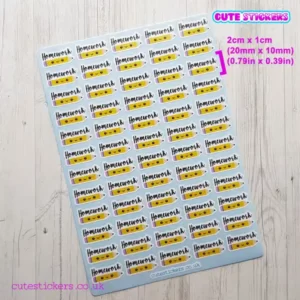 homework planner stickers