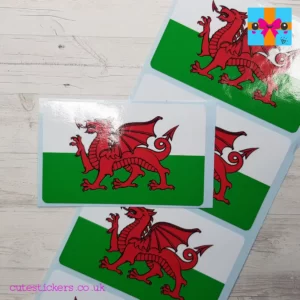 welsh flag sticker