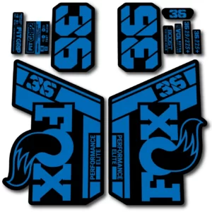 Fox 36 Performance Elite 2021- 22 Fork Stickers blue