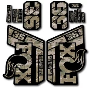 Fox 36 Performance Elite 2021- 22 Fork Stickers camo