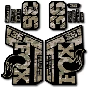 Fox 36 Performance Elite 2021- 22 Fork Stickers camo
