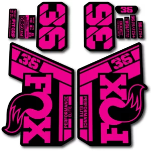 Fox 36 Performance Elite 2021- 22 Fork Stickers fluorescent pink