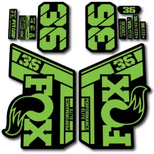 Fox 36 Performance Elite 2021- 22 Fork Stickers green