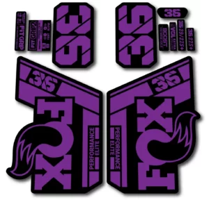 Fox 36 Performance Elite 2021- 22 Fork Stickers hope purple
