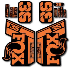 Fox 36 Performance Elite 2021- 22 Fork Stickers orange