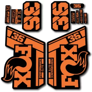 Fox 36 Performance Elite 2021- 22 Fork Stickers orange
