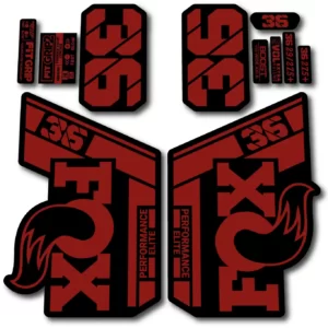 Fox 36 Performance Elite 2021- 22 Fork Stickers red