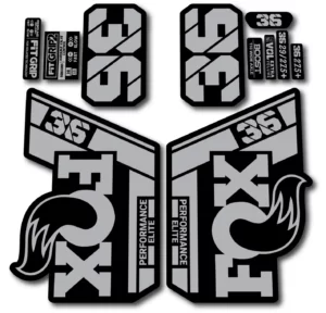 Fox 36 Performance Elite 2021- 22 Fork Stickers silver