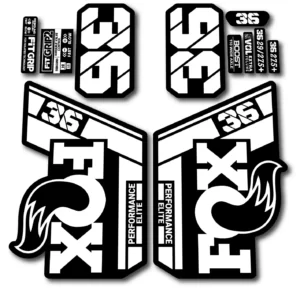 Fox 36 Performance Elite 2021- 22 Fork Stickers white
