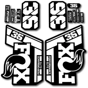 Fox 36 Performance Elite 2021- 22 Fork Stickers white