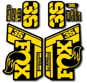 Fox 36 Performance Elite 2021- 22 Fork Stickers yellow