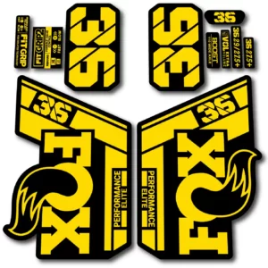 Fox 36 Performance Elite 2021- 22 Fork Stickers yellow