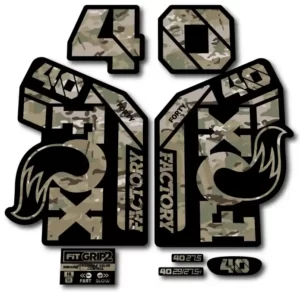 Fox 40 Grip 2 Fork Stickers 2021-23 camo
