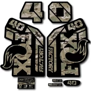 Fox 40 Grip 2 Fork Stickers 2021-23 camo