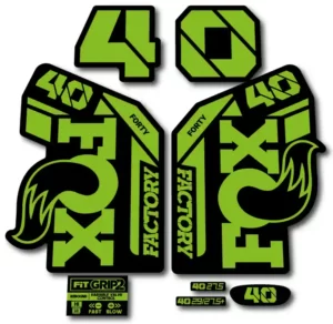 Fox 40 Grip 2 Fork Stickers 2021-23 green