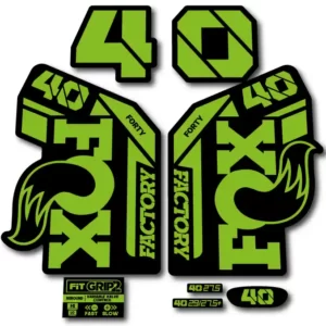 Fox 40 Grip 2 Fork Stickers 2021-23 green