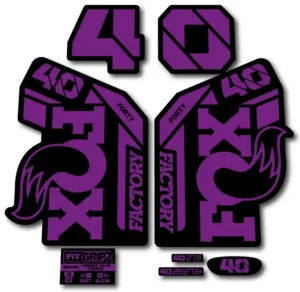Fox 40 Grip 2 Fork Stickers 2021-23 hope purple