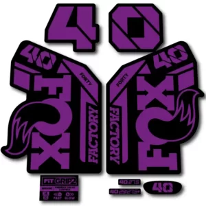 Fox 40 Grip 2 Fork Stickers 2021-23 hope purple