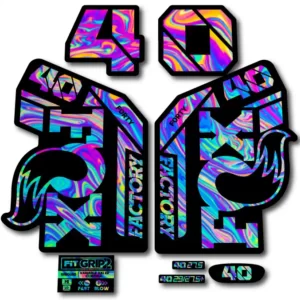 Fox 40 Grip 2 Fork Stickers 2021-23 oilslick
