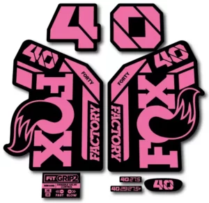 Fox 40 Grip 2 Fork Stickers 2021-23 pink