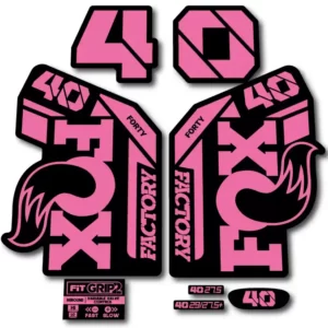 Fox 40 Grip 2 Fork Stickers 2021-23 pink