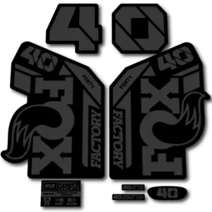 Fox 40 Grip 2 Fork Stickers 2021-23 stealth