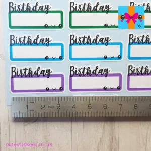birthday reminder stickers