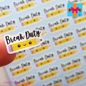 break duty planner stickers
