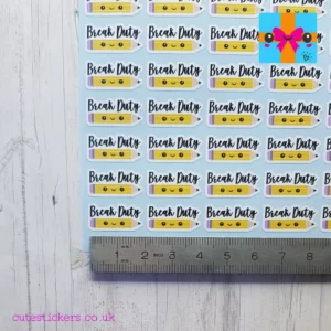 school duty planner stickers