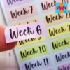 weeks planner stickers