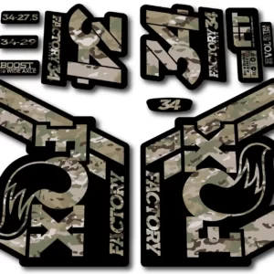 Fox 34 FACTORY 2018 Fork Stickers - camo