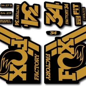 Fox 34 FACTORY 2018 Fork Stickers - gold